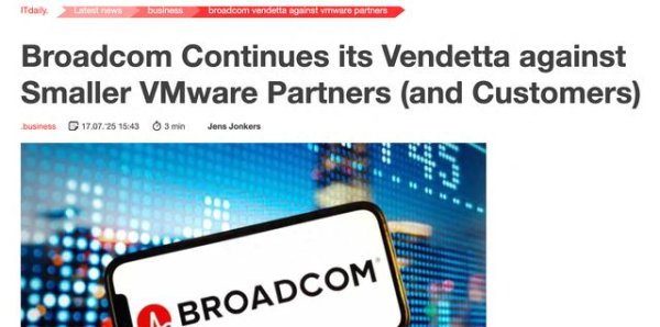 配资论坛交流 博通再削VMware渠道网络：小型合作伙伴被淘汰