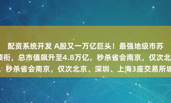 配资系统开发 A股又一万亿巨头！最强地级市苏州赢麻了，中际旭创领衔，总市值飙升至4.8万亿，秒杀省会南京，仅次北京、深圳、上海3座交易所城市