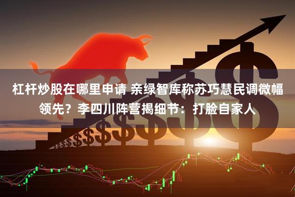 杠杆炒股在哪里申请 亲绿智库称苏巧慧民调微幅领先？李四川阵营揭细节：打脸自家人